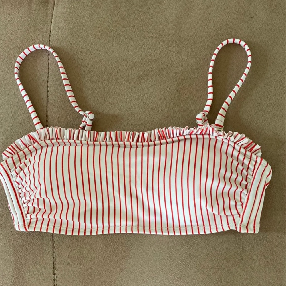 STRIPED BIKINI TOP